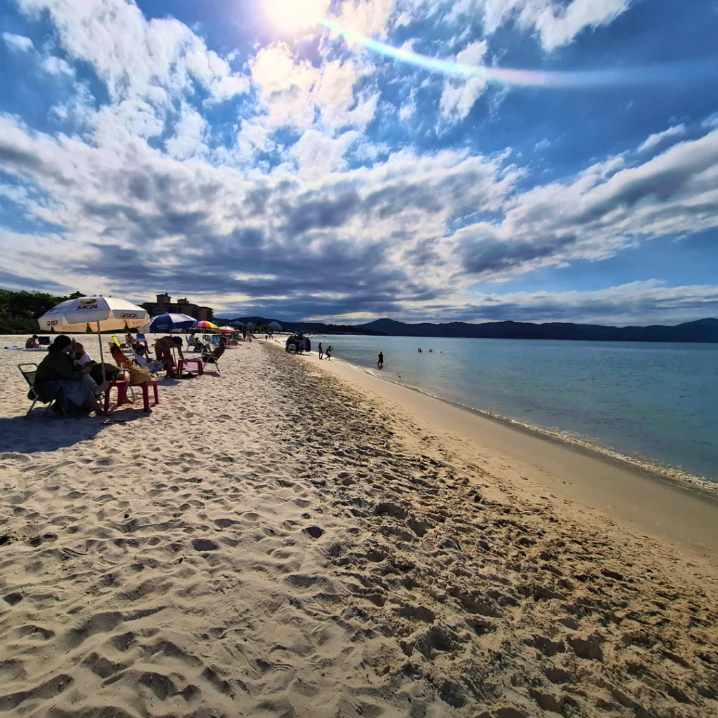 praia de Jurerê, no norte de Florianópolis.