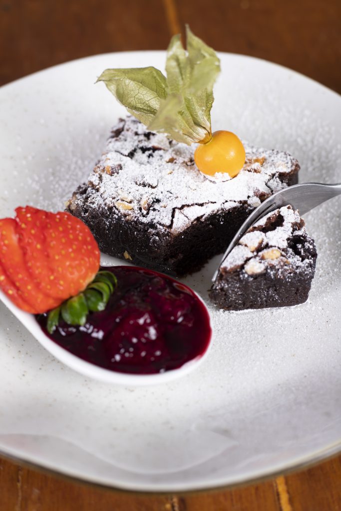 brownie de chocolate meio amargo